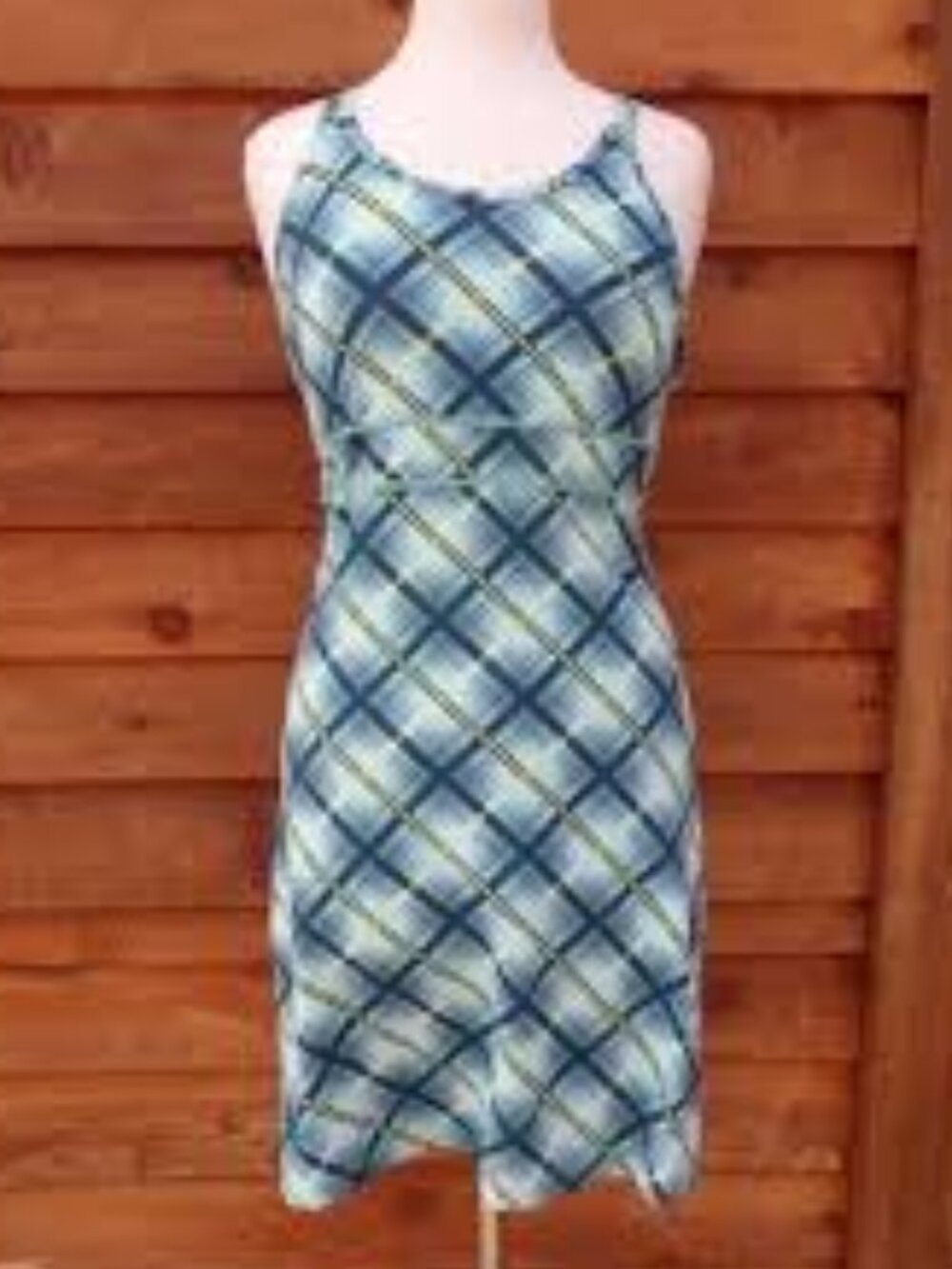 Title Nine Womens Dress Size XS Stretch Plaid Athletic Mini Built in bra Tennis